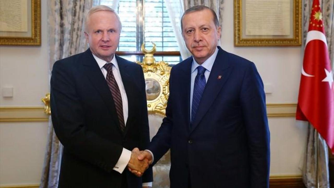 Cumhurbaşkanı Erdoğan, Dudley’i kabul etti