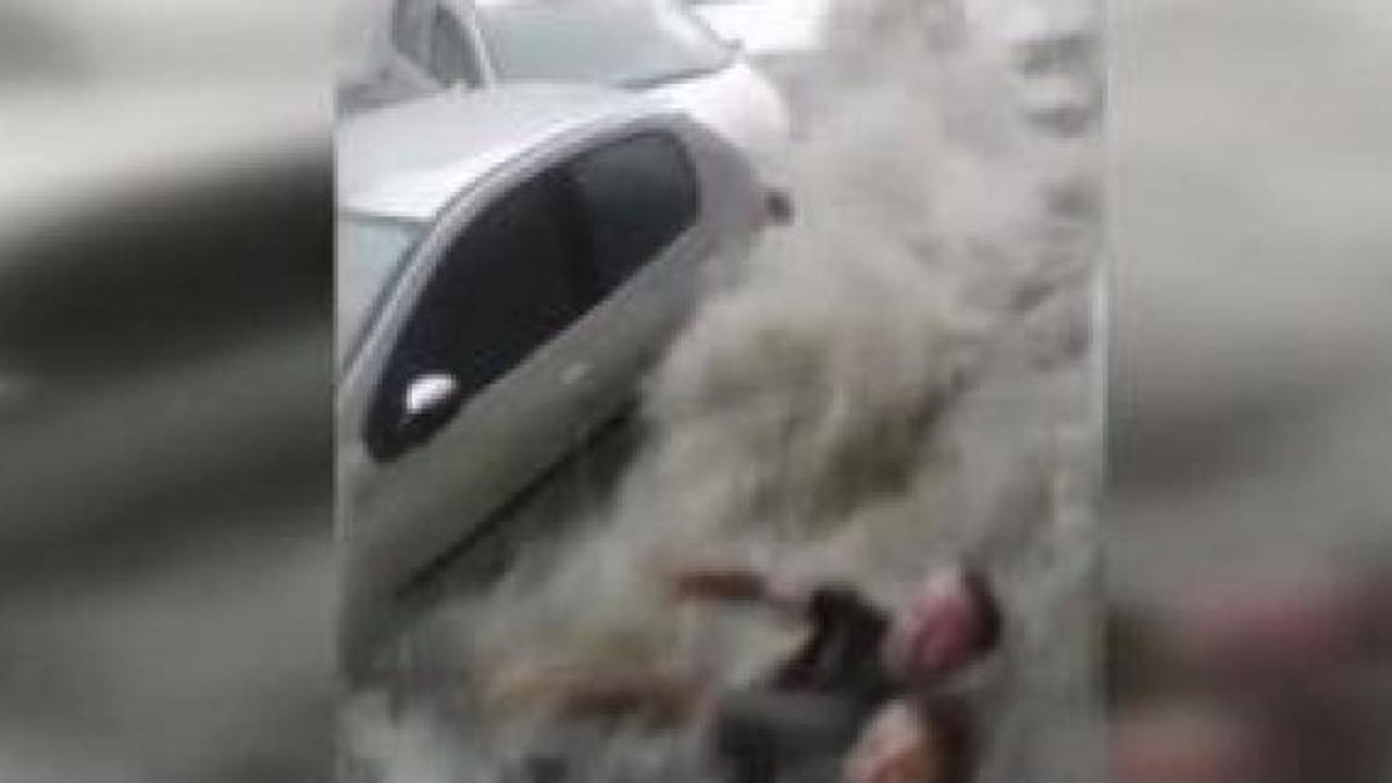 D&uuml;n sele kapılan iki kişi b&ouml;yle g&ouml;r&uuml;nt&uuml;lendi!