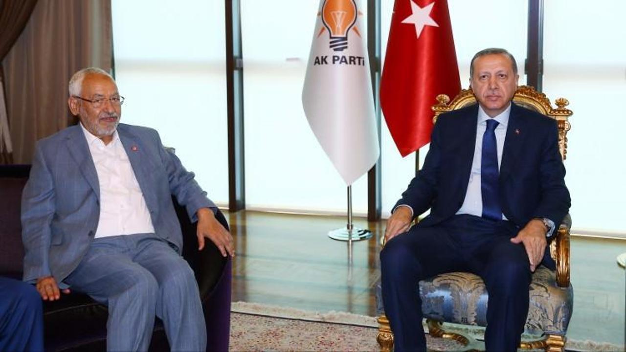 Erdoğan Gannuşi'yi kabul etti   