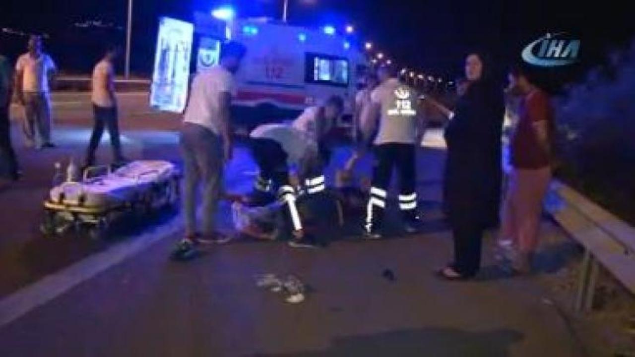 İş&ccedil;ileri taşıyan minib&uuml;s kaza kaptı! Yaralılar var