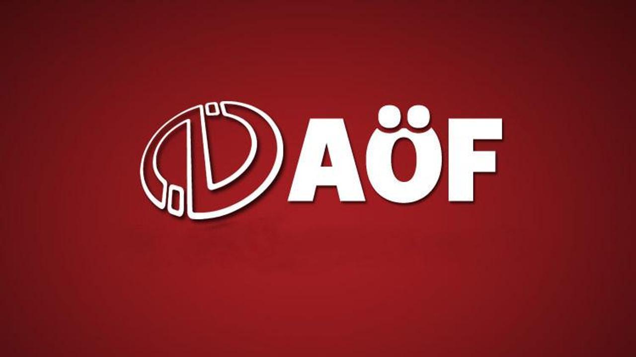 AÖF üç ders (bütünleme) sınav sonucu öğrenme sayfası