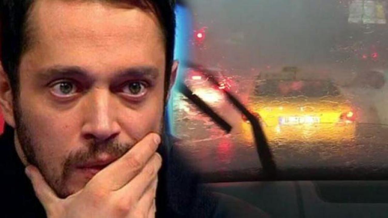 Murat Boz mahsur kaldı! Arabanın camı kırıldı