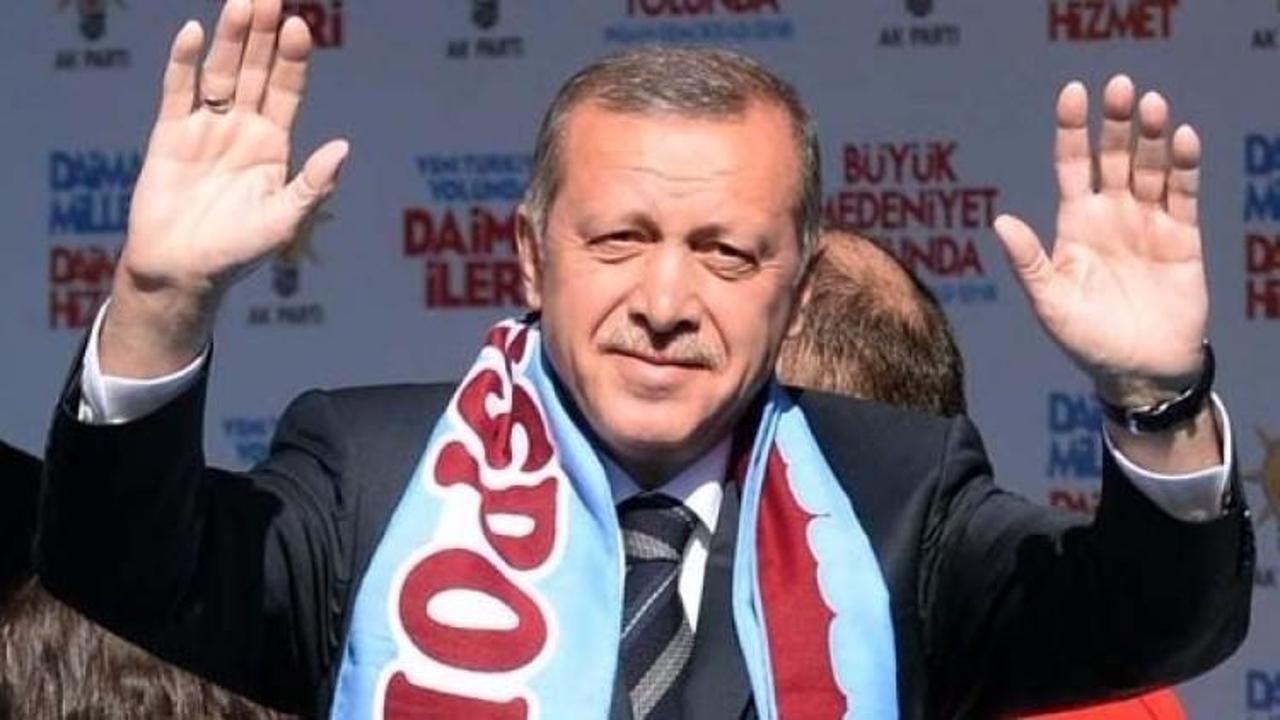 Erdoğan'dan Trabzonspor'a 50. yıl mesajı