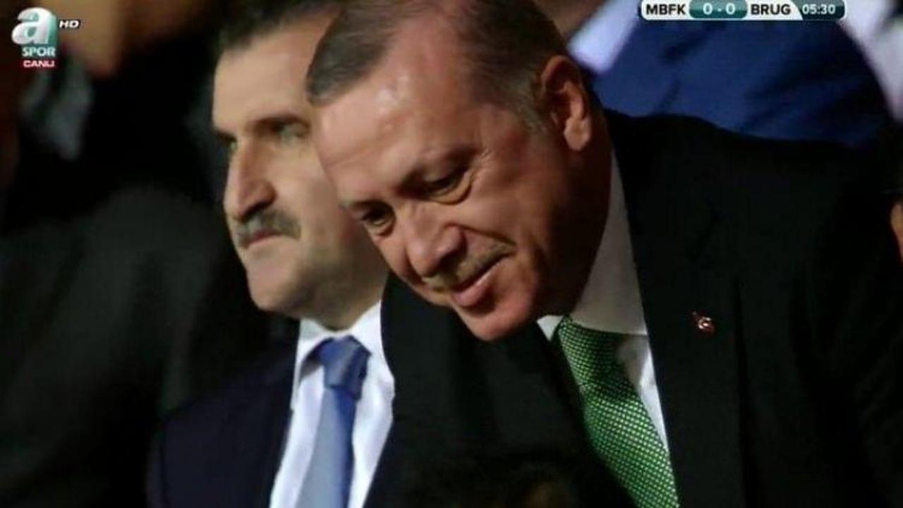 Cumhurbaşkanı Erdoğan da maçı izleyenler arasında