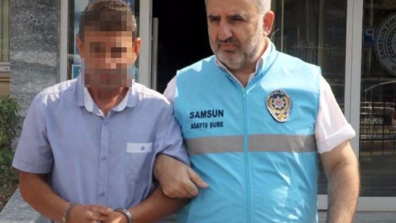 Kızını taciz eden ş&uuml;pheliyi polise yakalattı