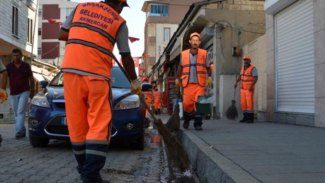 Malazgirt Belediyesine temizlik ekibi desteği