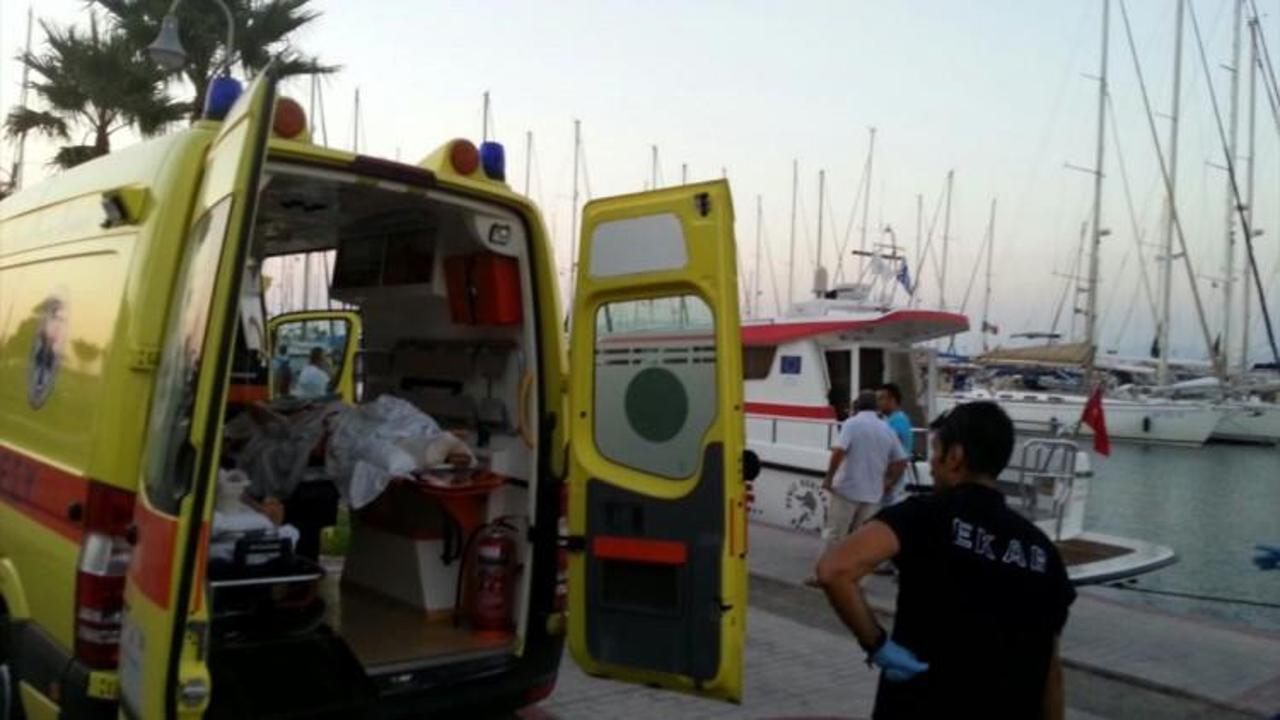 İstanköy Adası'nda kaza geçiren iki Türk Bodrum'a getirildi