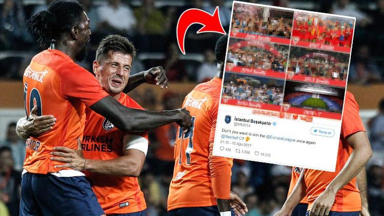 Başakşehir'den Sevilla'ya esprili gönderme!