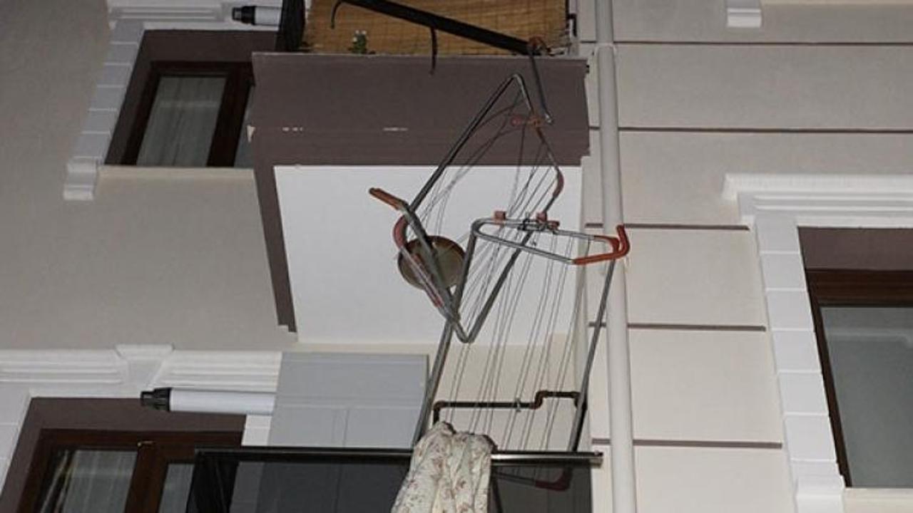 &Ccedil;amaşır asarken d&uuml;şen kadın &ouml;ld&uuml;