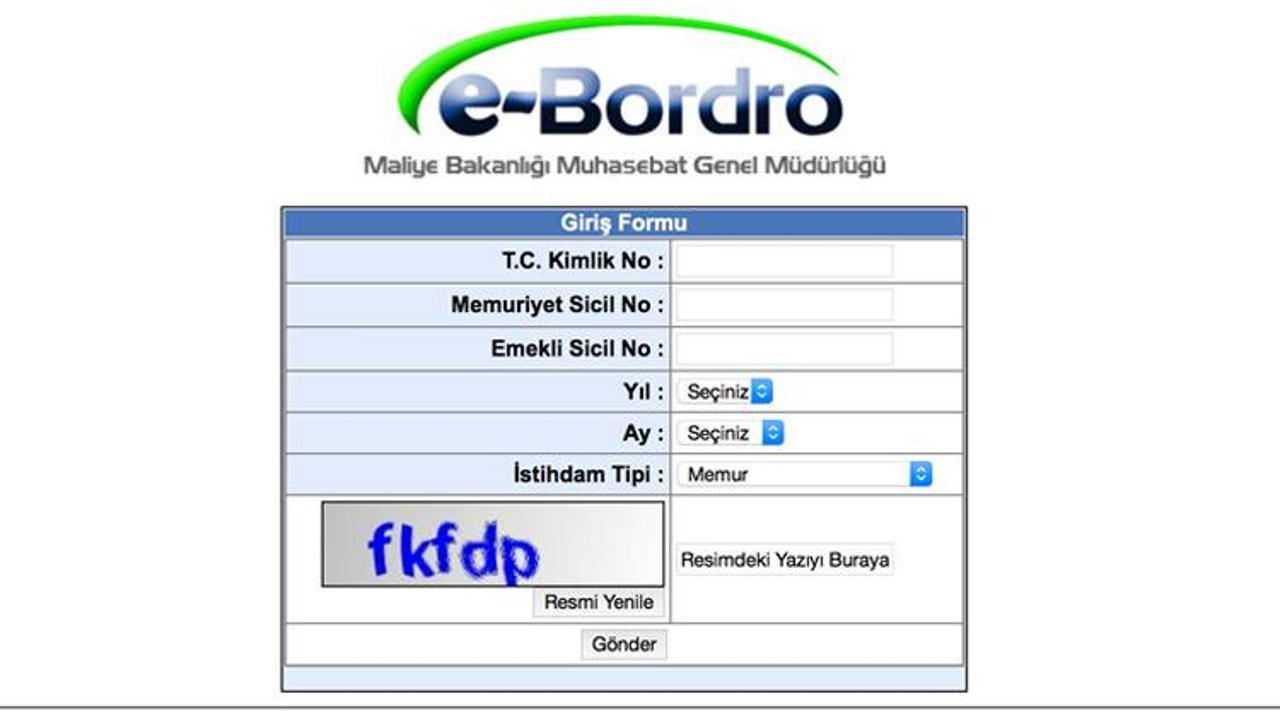 e-Bordro nasıl alınır? e-Bordro maaş sorgulama ekranı...