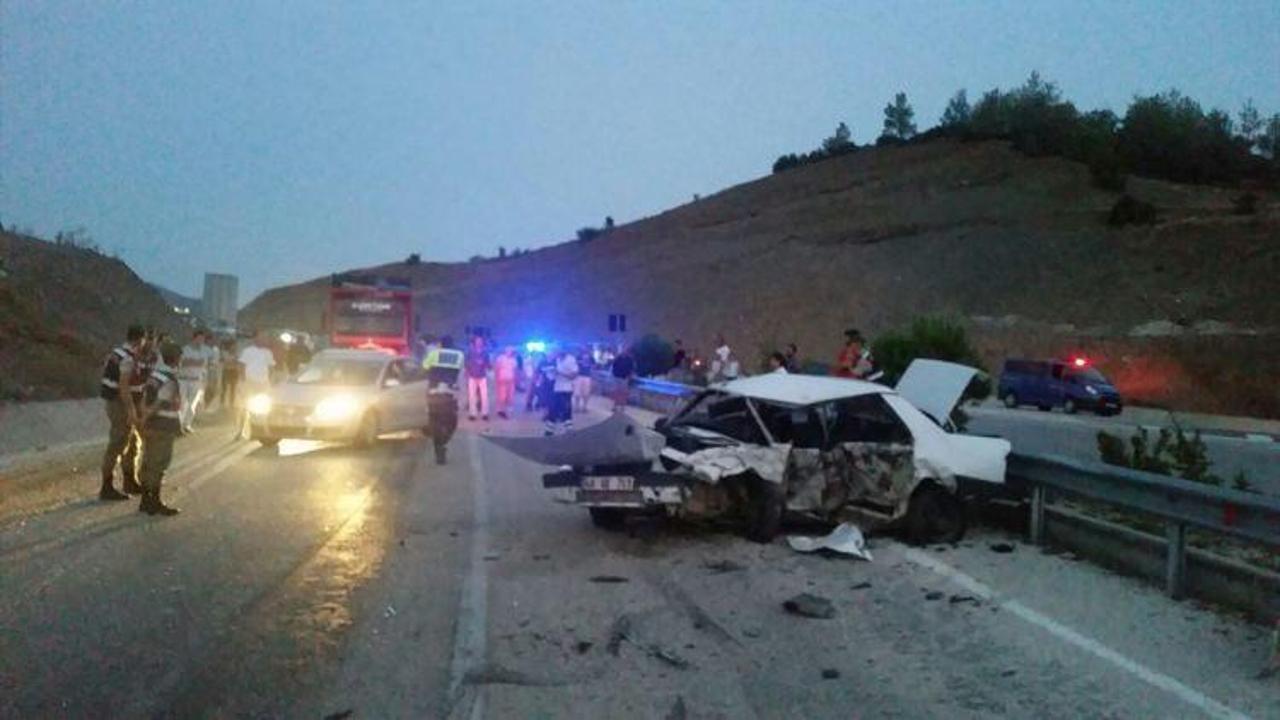 Burdur'da trafik kazası: 1 ölü, 4 yaralı