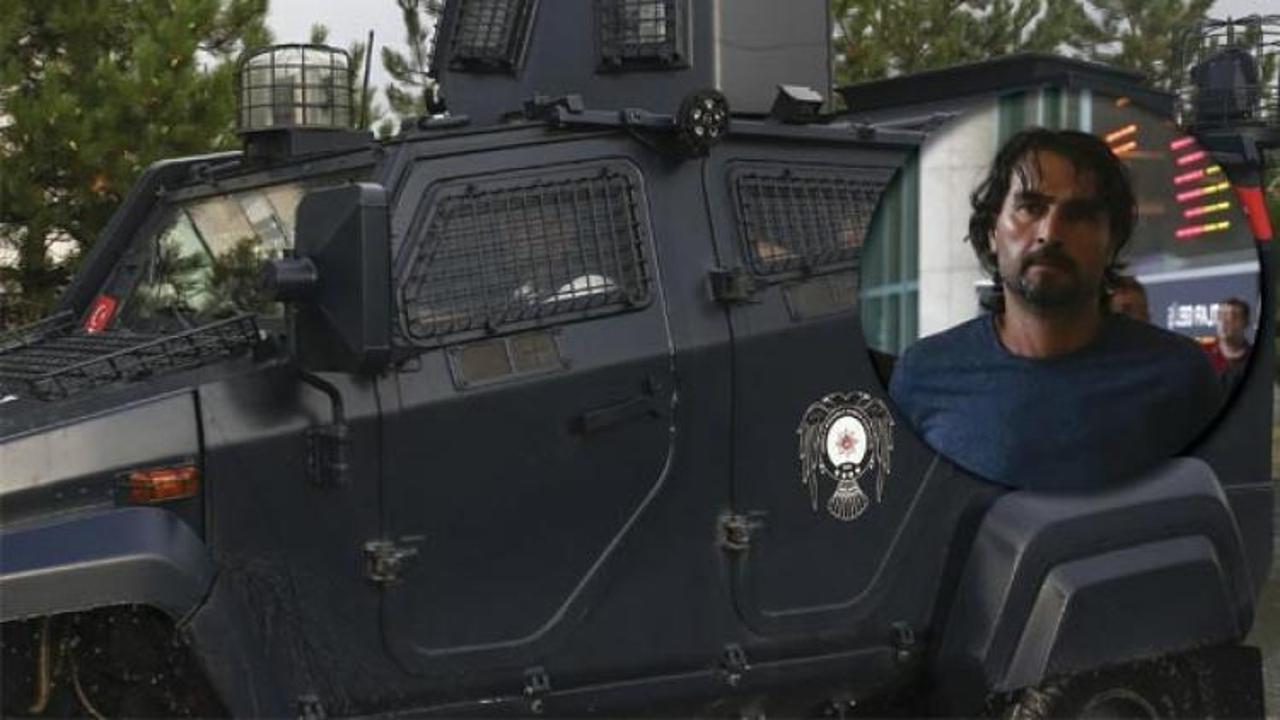 Zırhlı araçla Ankara'ya getirildi