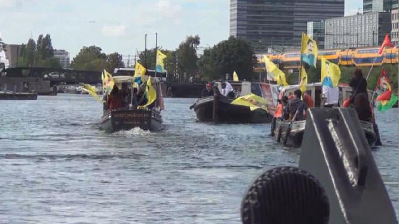PKK'lılar tekne turu ile Türkiye protestosu yaptı!
