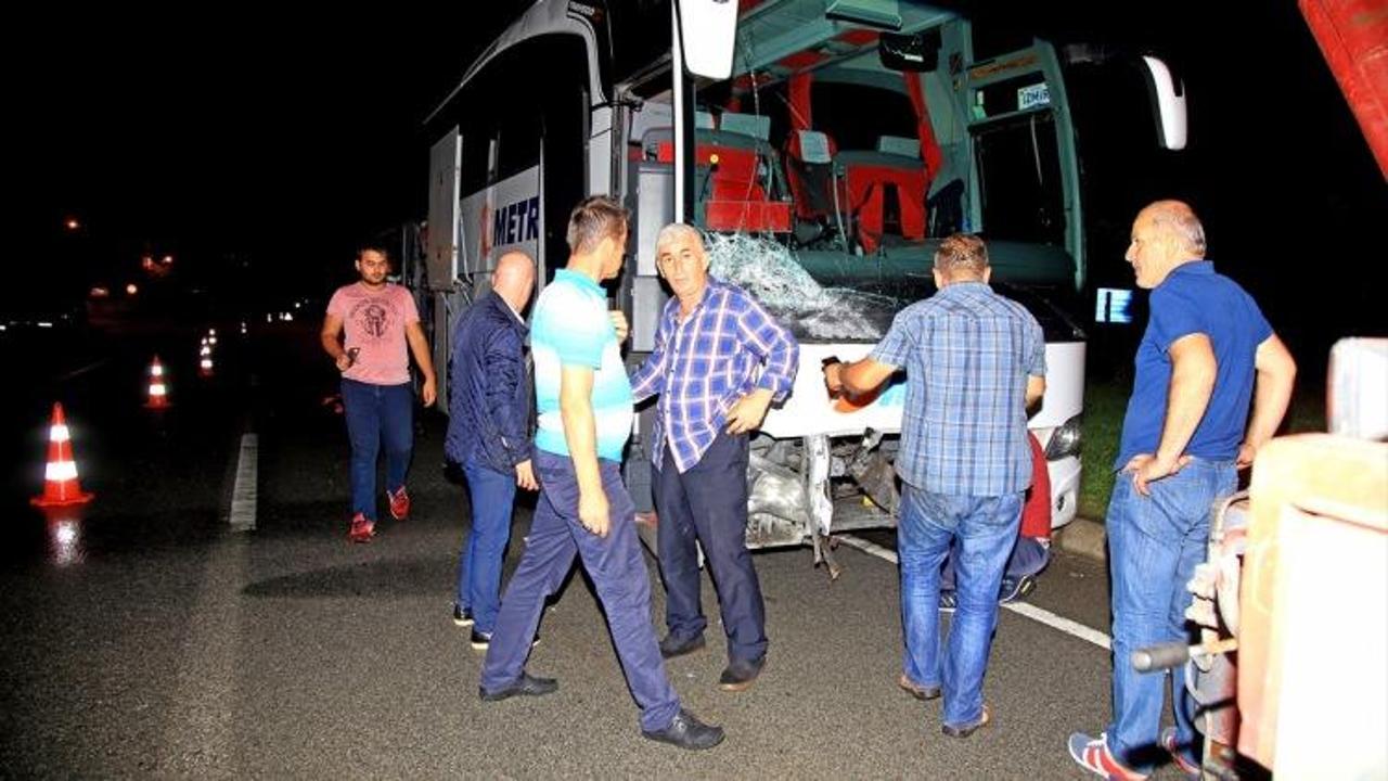 Giresun'da cip ile yolcu otobüsü çarpıştı: 1 ölü