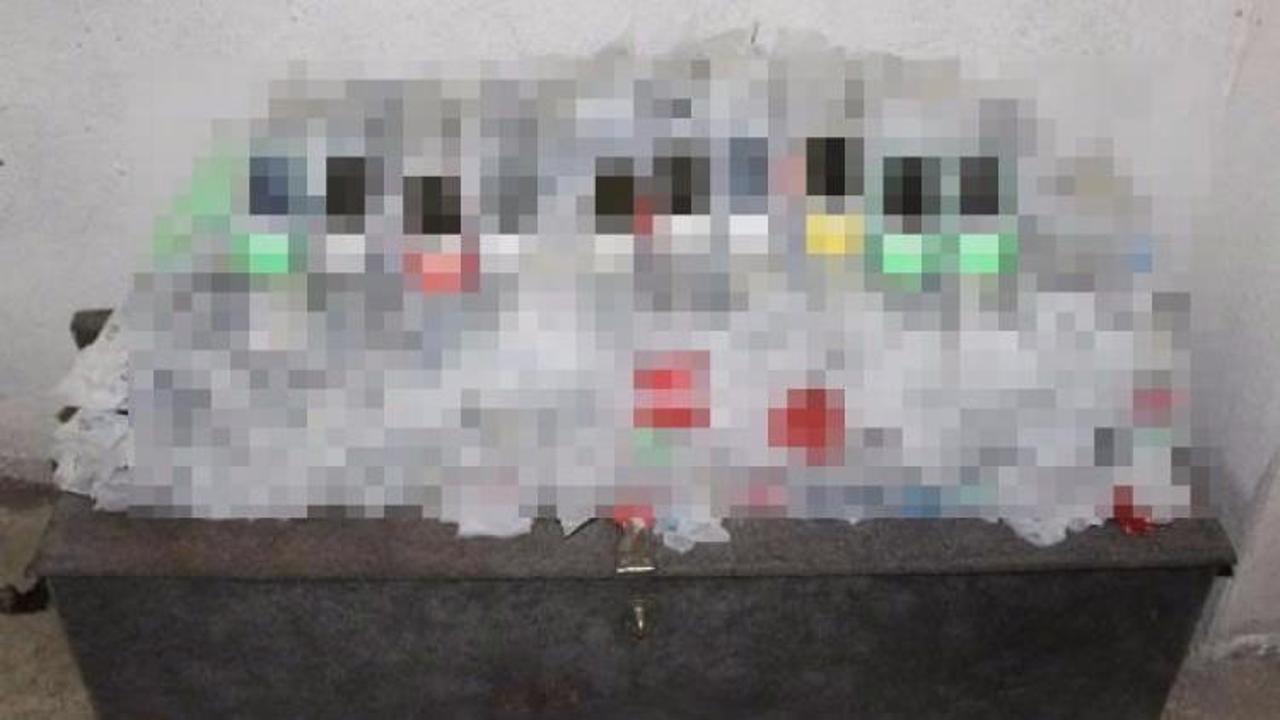 Yedek lastiğin i&ccedil;inden &ccedil;ıkanlar şaşkına &ccedil;evirdi