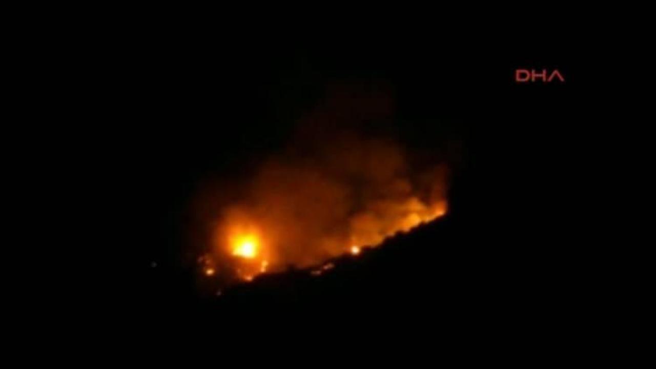 İzmir'de yangın: Bölgeye arazözler sevk edildi