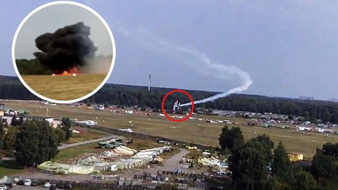 Rusya'da t&ouml;ren sırasında u&ccedil;ak d&uuml;şt&uuml;!