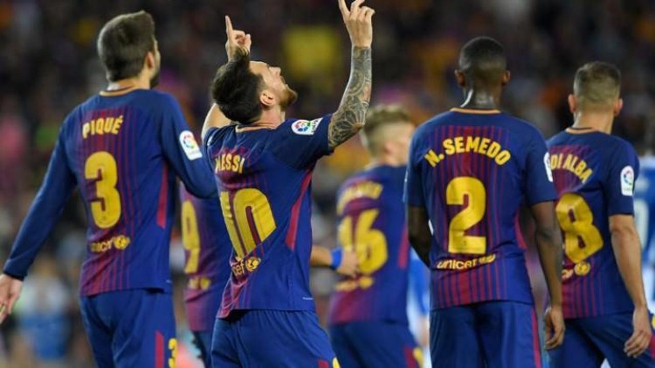 Messi'den resital Barça'dan gol şov 