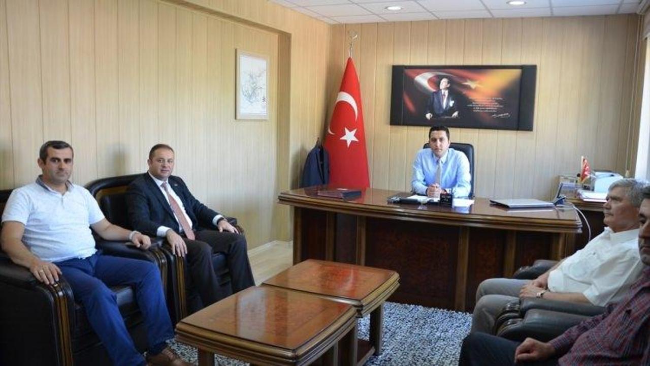Başkan Çınar'ın Kaymakam Yalınız'ı ziyareti