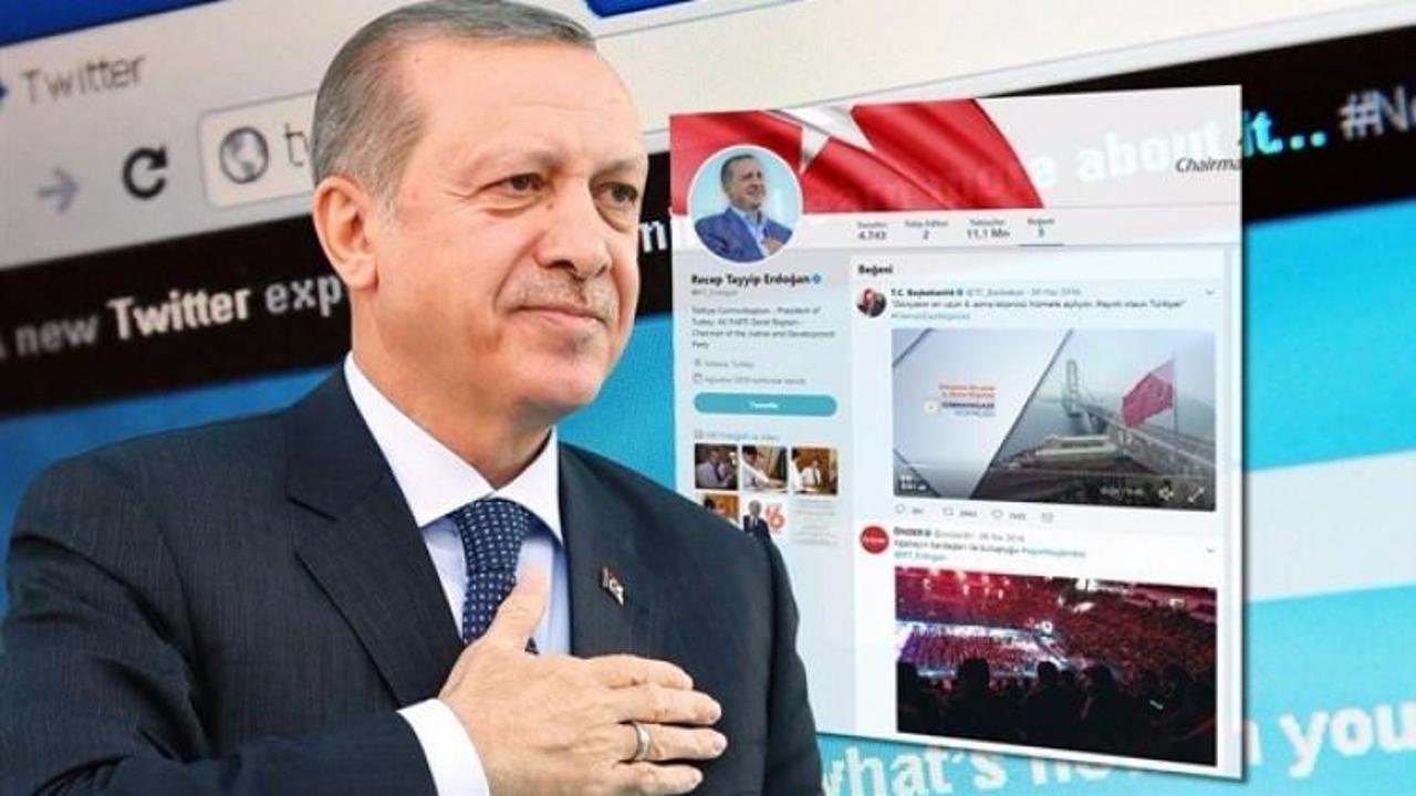 Erdoğan Twitter’da bu 3 tweeti beğendi