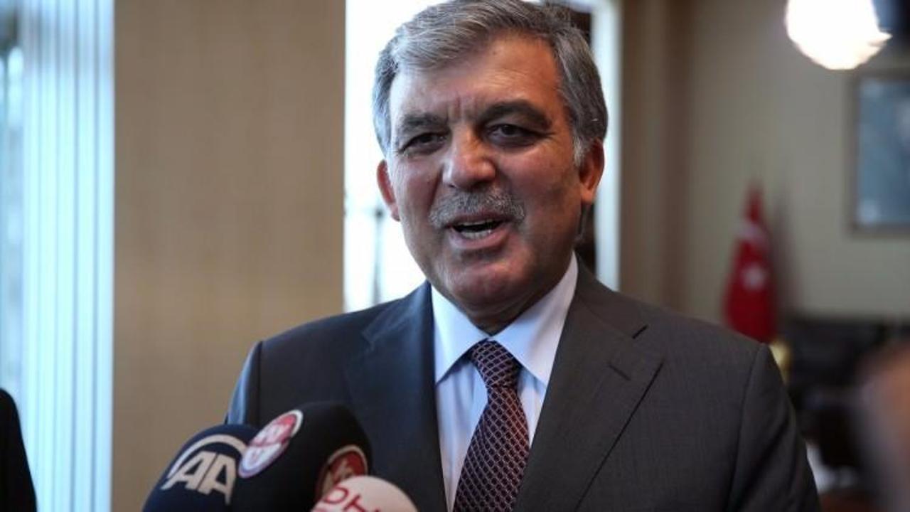 Abdullah Gül'den anlamlı mesaj