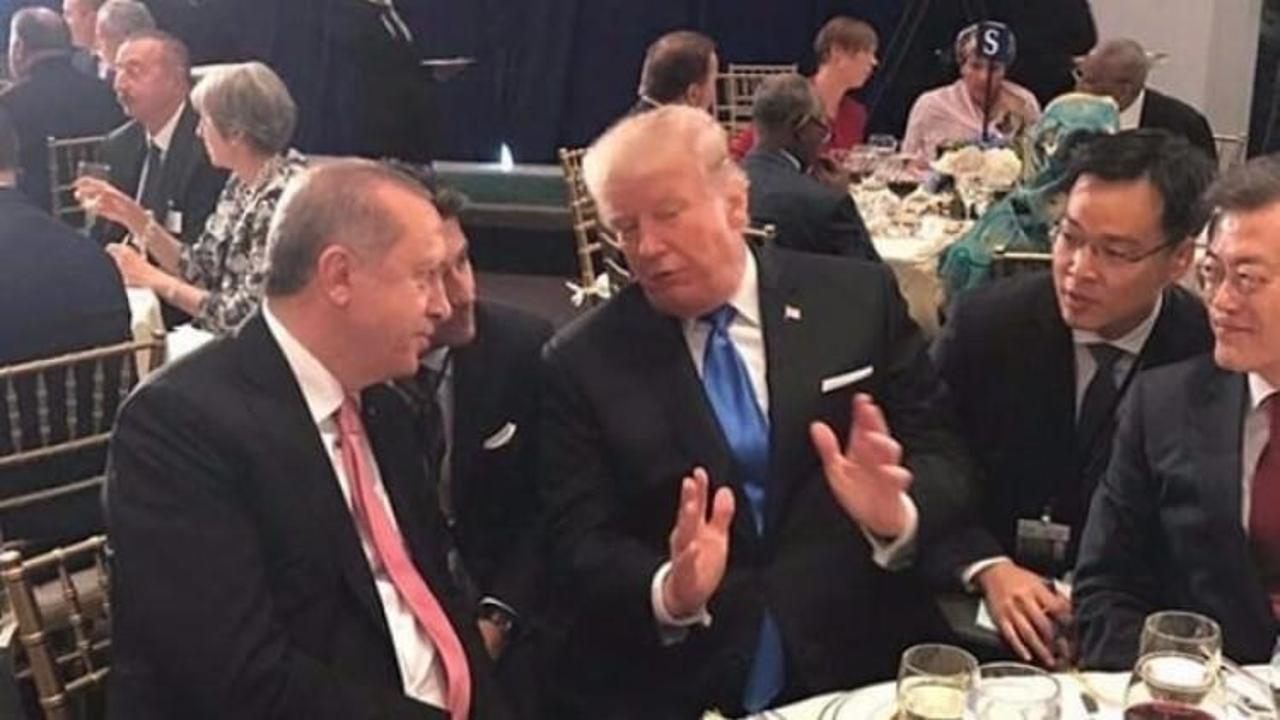 Erdoğan Trump ile bir araya geldi
