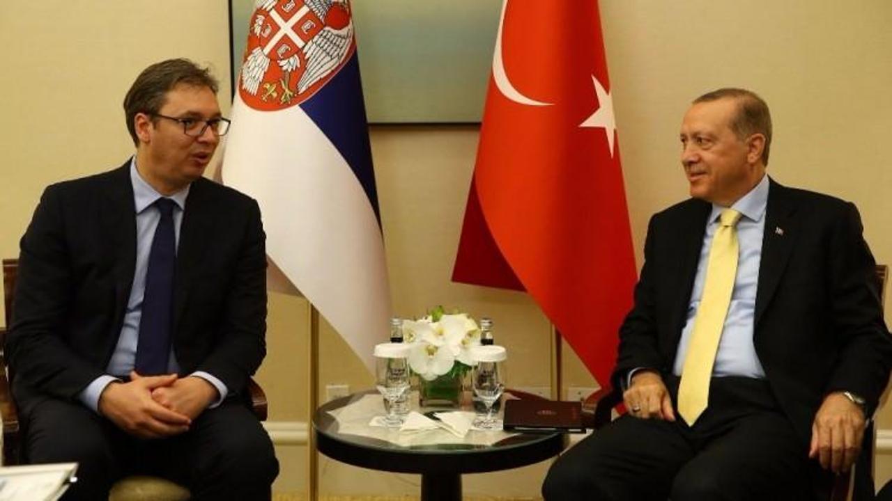 Erdoğan Sırbistan Cumhurbaşkanı Vucic'le görüştü