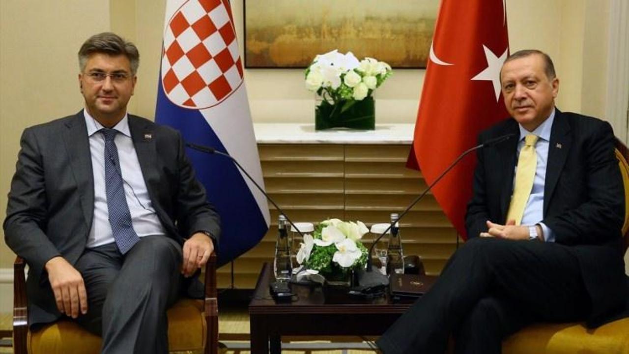 Erdoğan, Plenkovic'i kabul etti