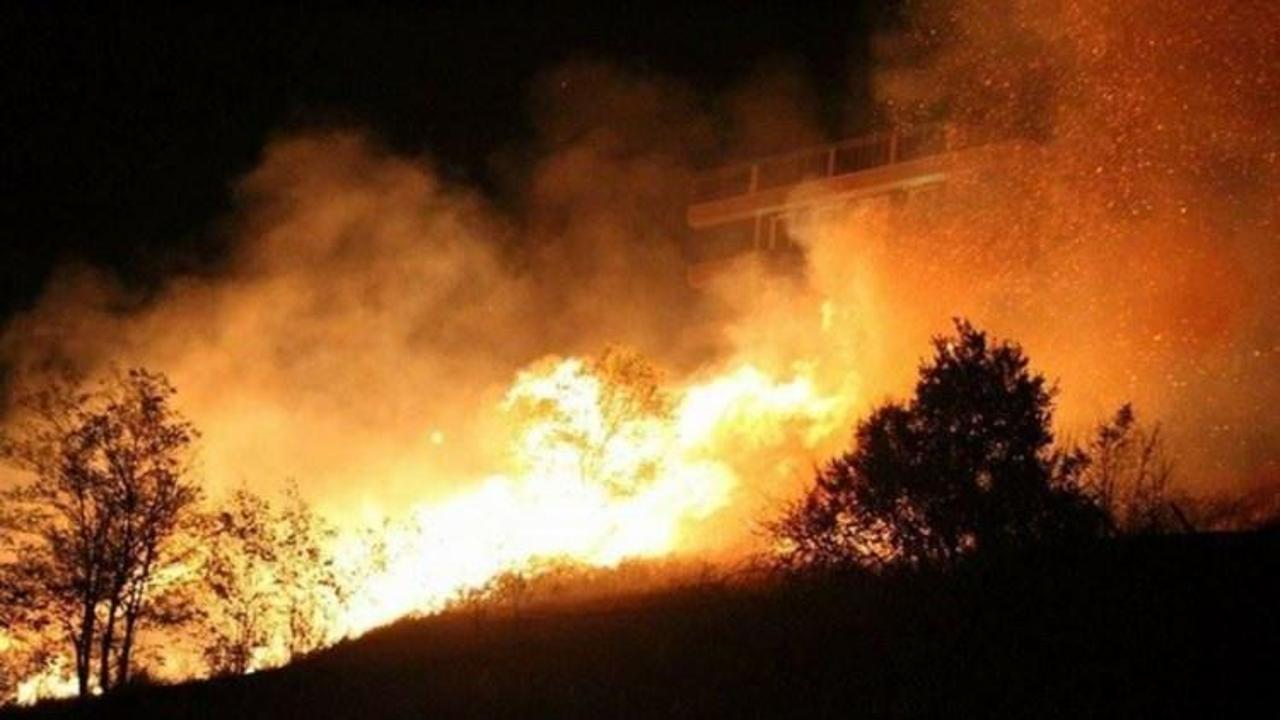 Samsun'da korkutan anız yangını