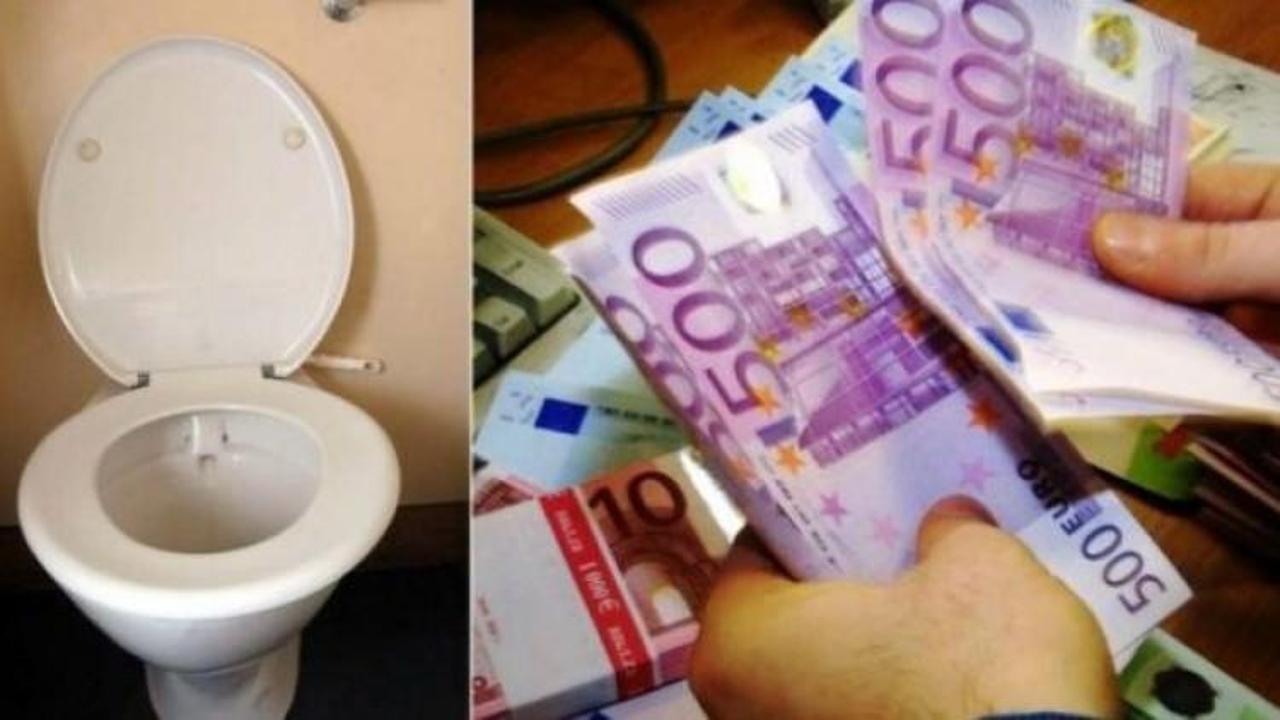 Tuvaletlerde 500 Euro'luk banknotlar bulundu!