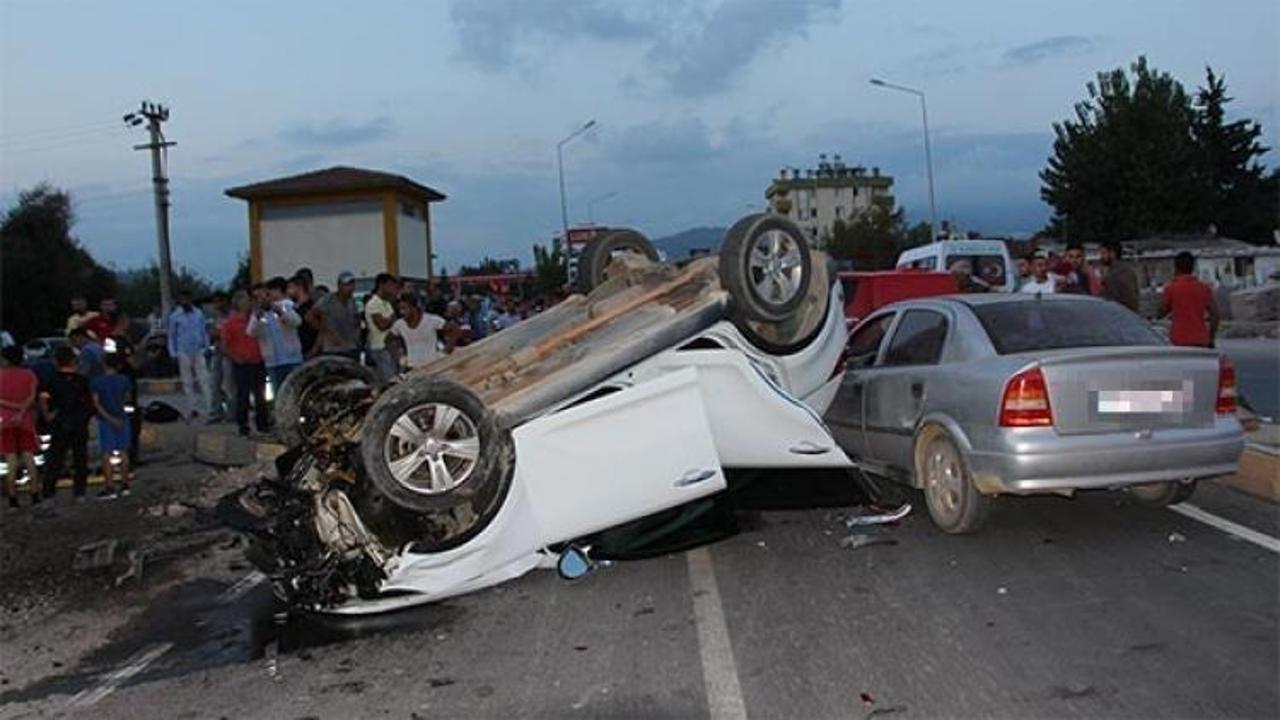 Antalya'da zincirleme trafik kazası