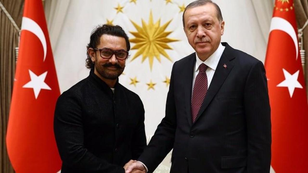 Cumhurbaşkanı Erdoğan Aamir Khan'ı kabul etti