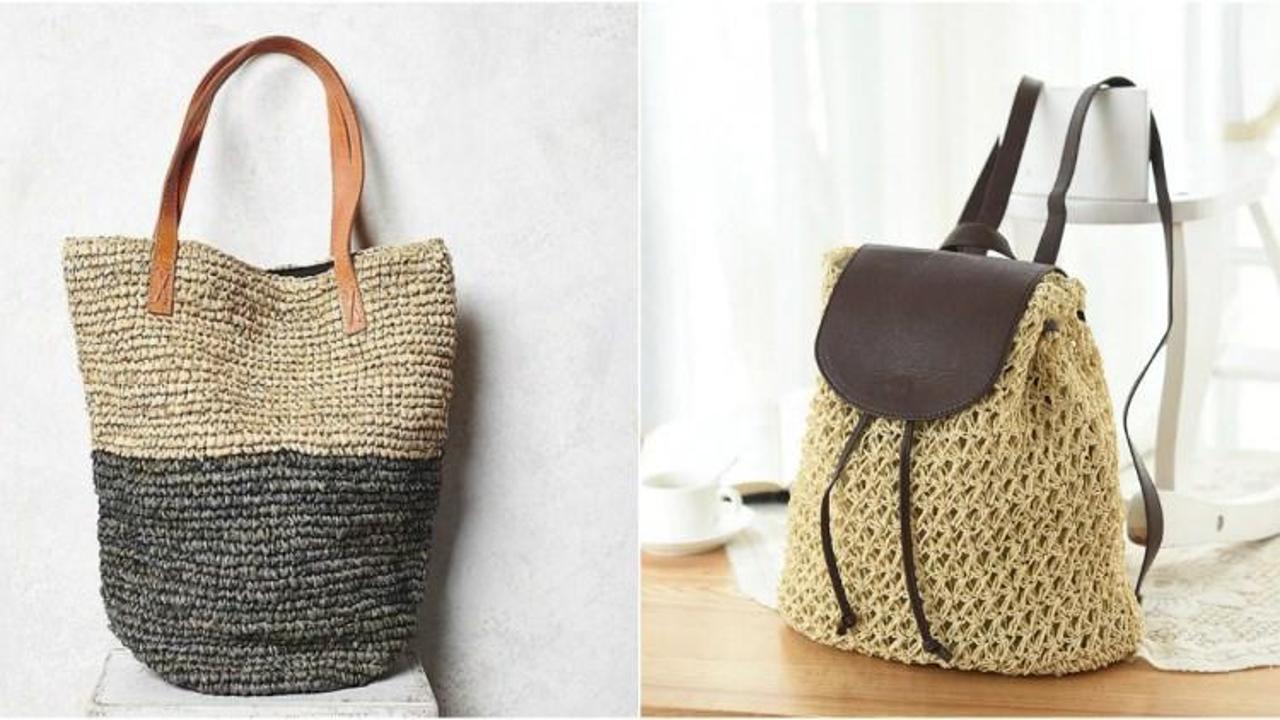 Yeni trend: Hasır &ccedil;antalar