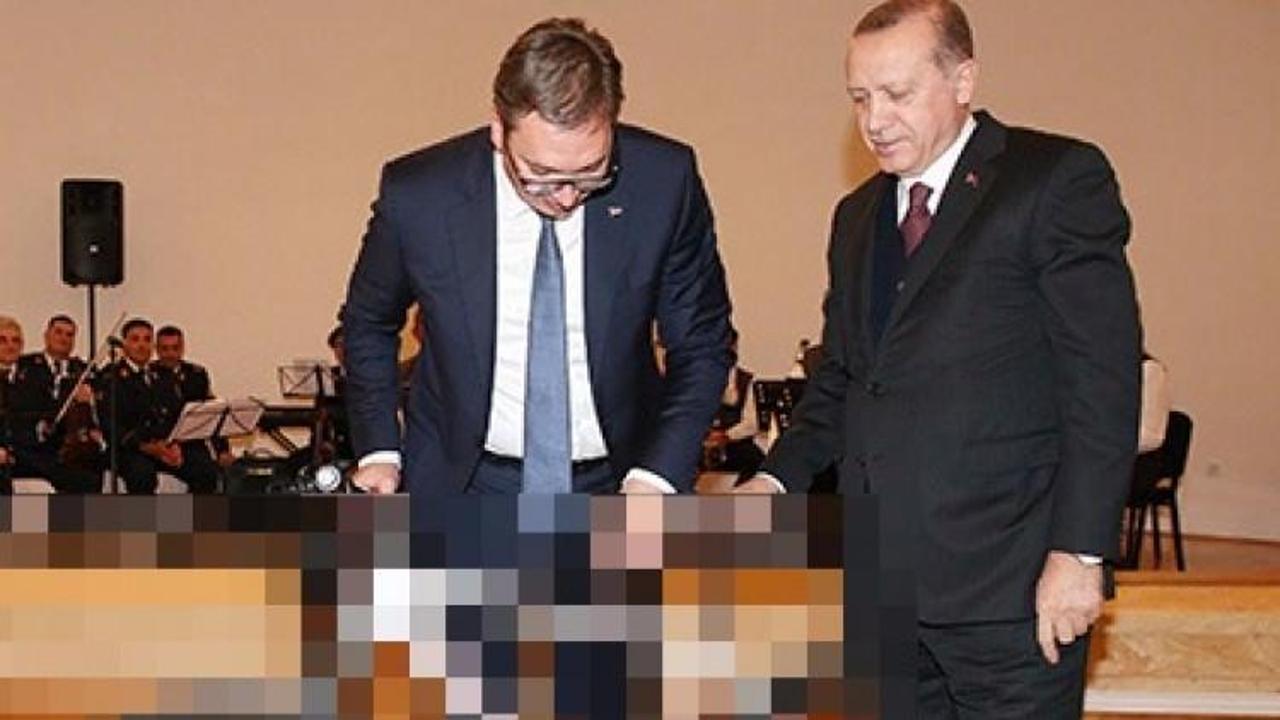 Erdoğan'dan Sırp lidere sürpriz hediye