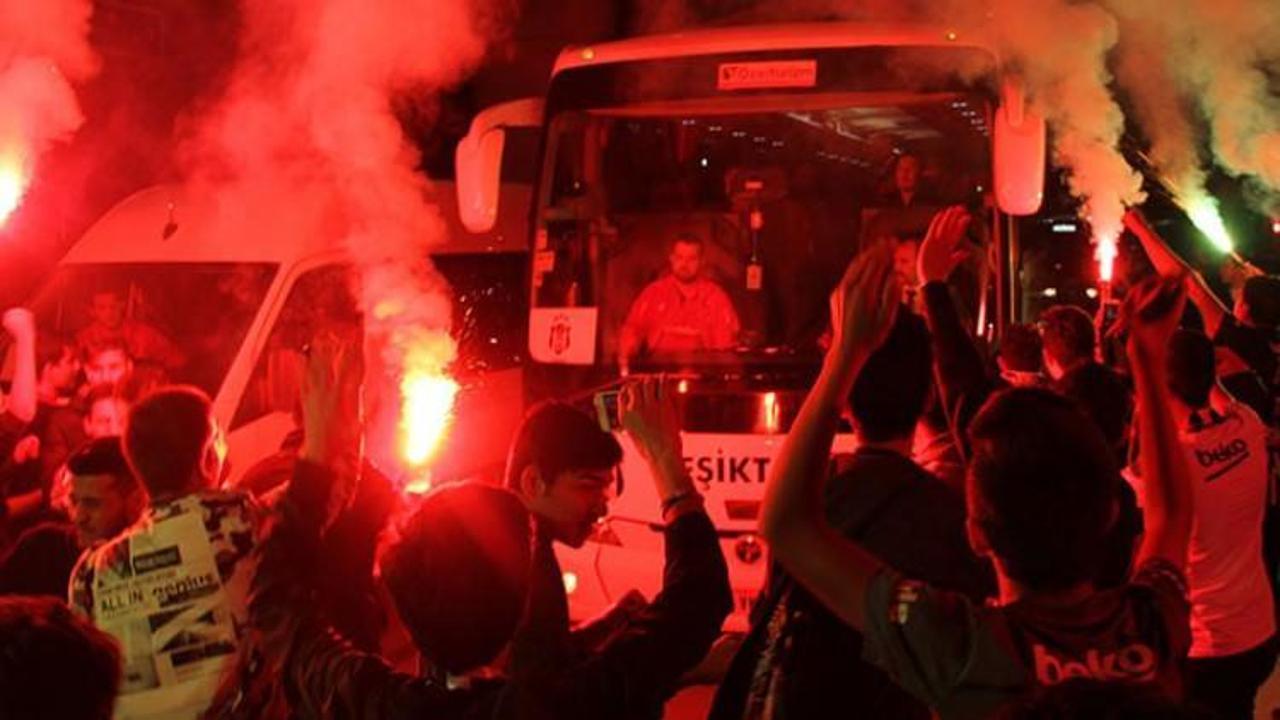 Beşiktaş'a coşkulu karşılama