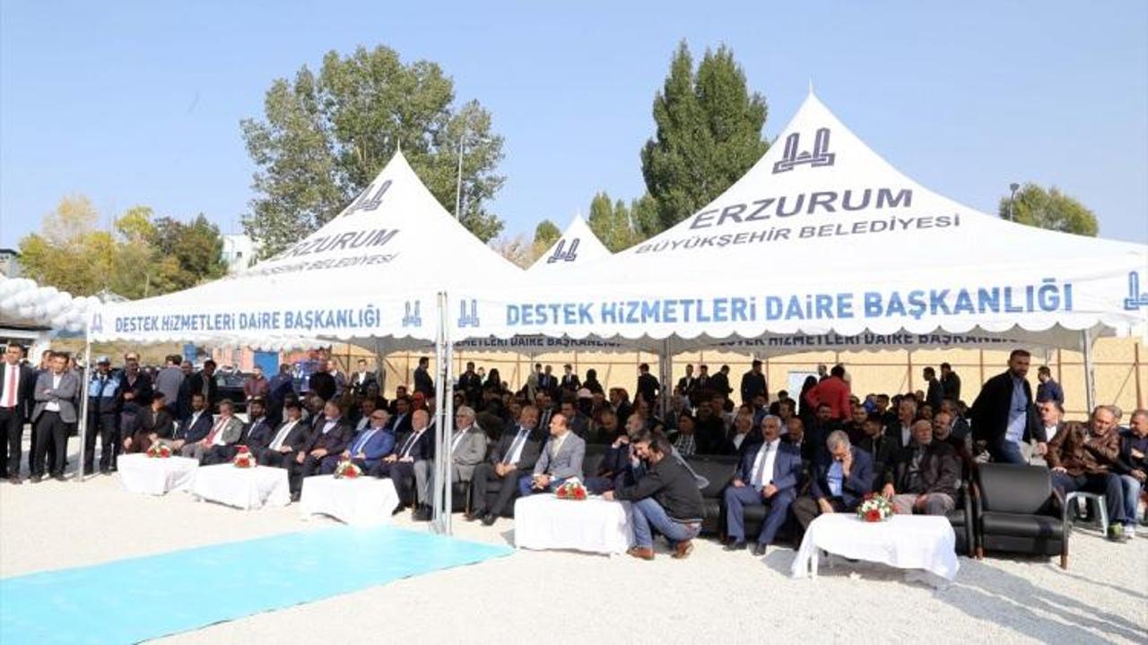 Erzurum'da 108 konutun temeli törenle atıldı