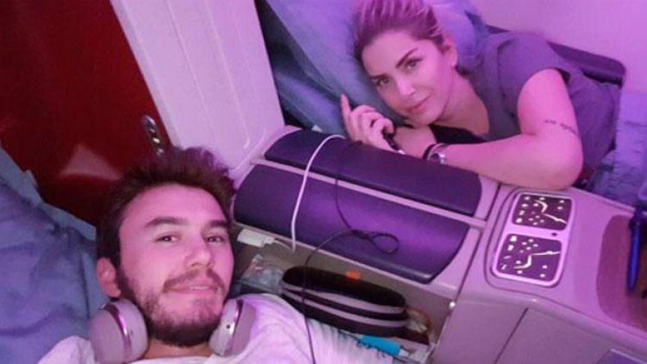 Ceceli yeni yaşını gökyüzünde kutladı