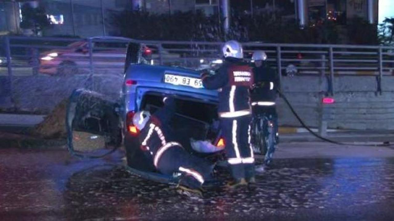 Unkapanı köprü girişinde kaza: 2 yaralı