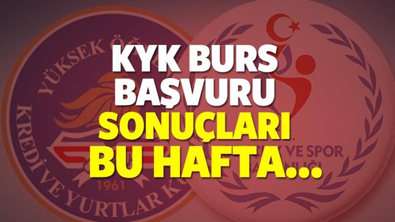 KYK burs ve geri ödemeli burs başvuru sonuçları bu hafta açıklanır mı?