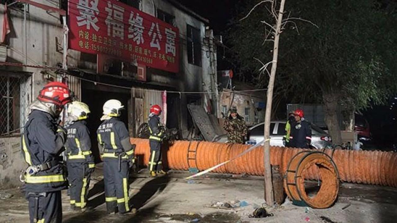 Çin’in başkenti Pekin'de büyük yangın: 19 ölü 