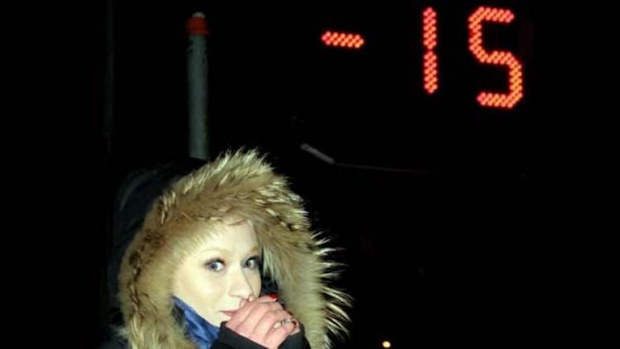 Erzurum'da termometreler -15&rsquo;i g&ouml;sterdi