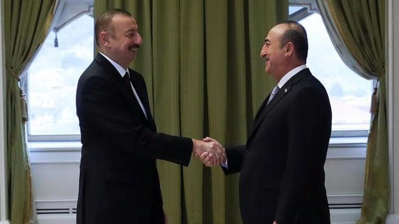 Çavuşoğlu Aliyev ile görüştü