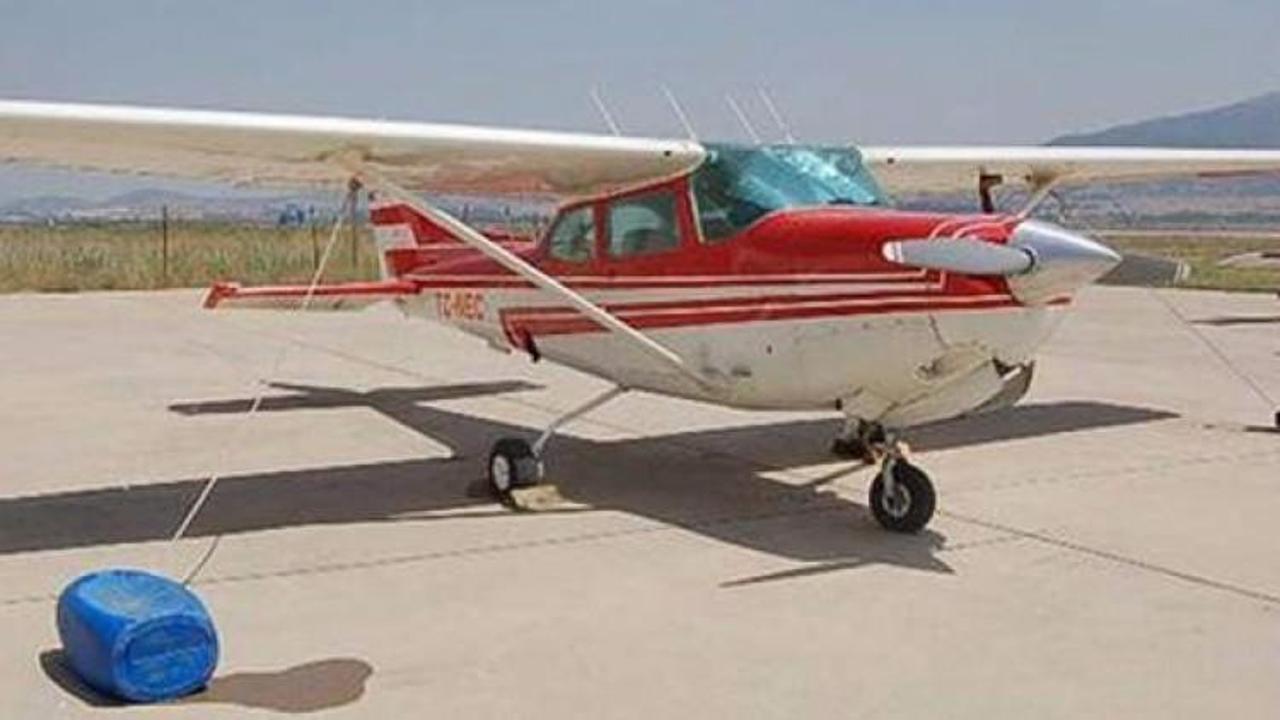 Eğitim u&ccedil;ağı acil iniş yaptı