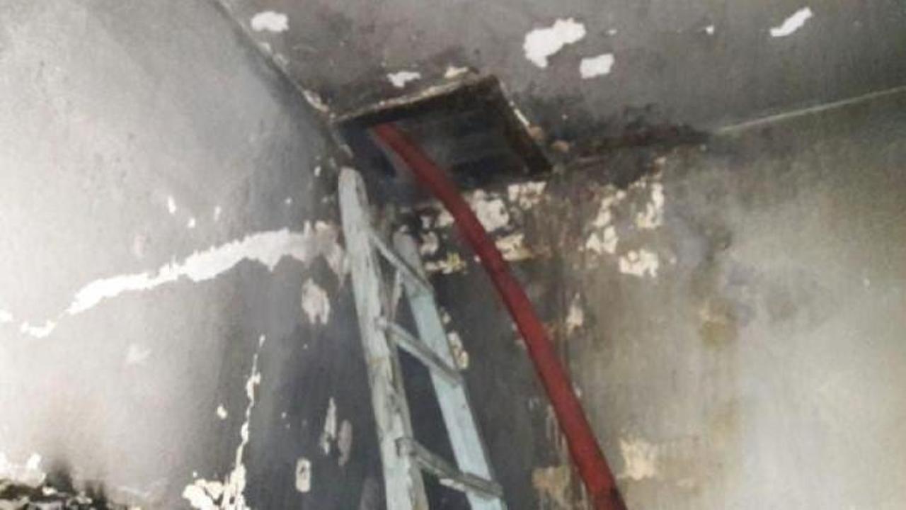 Malatya'da metruk evde yangın