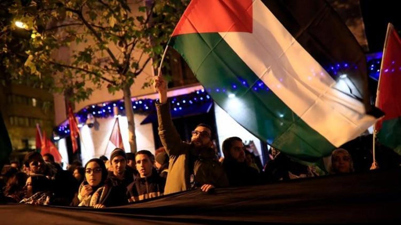 İspanya'da Kudüs protestosu