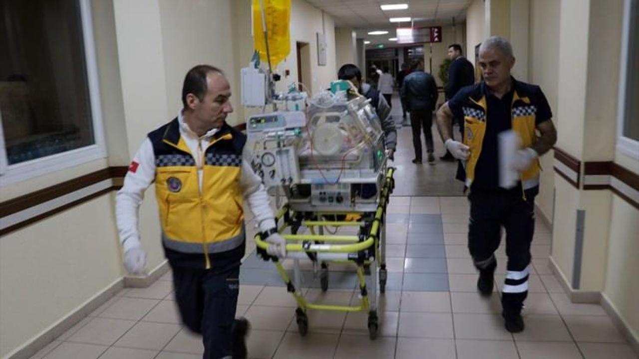 Kalp hastası bebek hava ambulansıyla İstanbul'a nakledildi