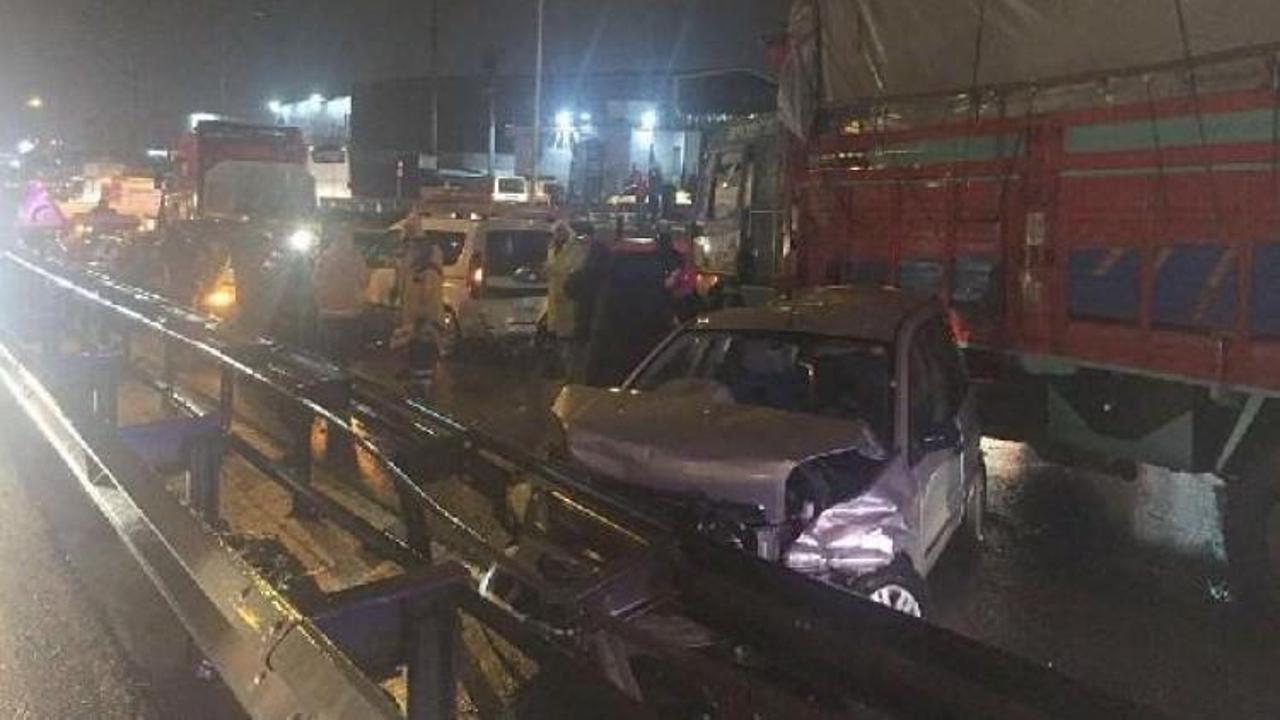 Gebze'de zincirleme kaza: 1 yaralı