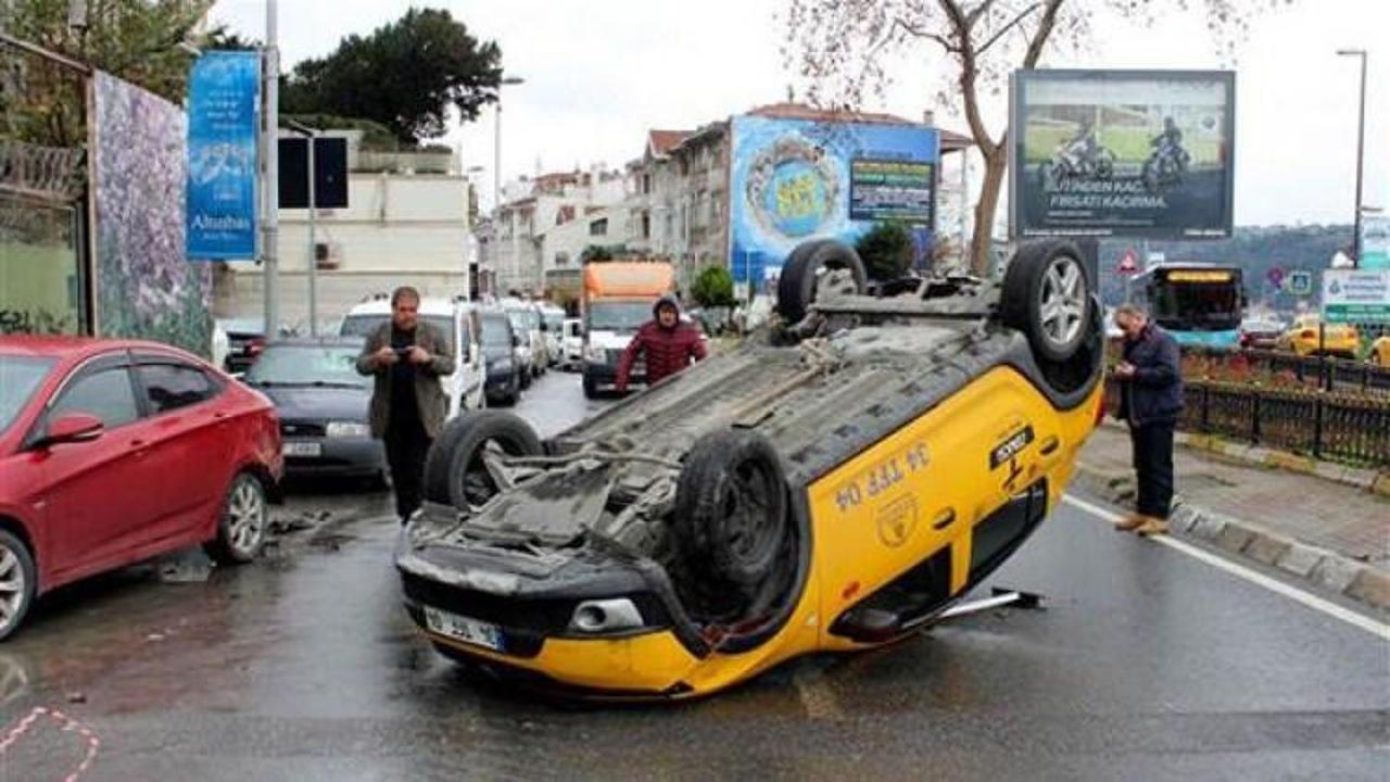 İstanbul'da akılalmaz kaza... Yok böyle takla!