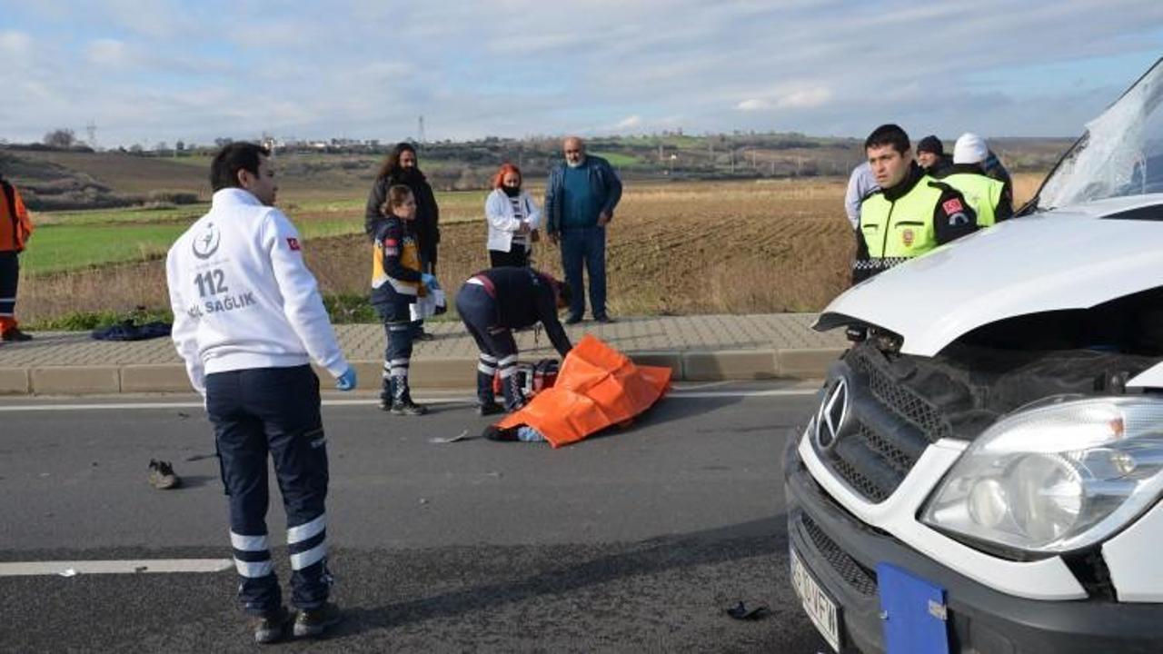 Minibüs'ün çarptığı Karayolları şoförü öldü