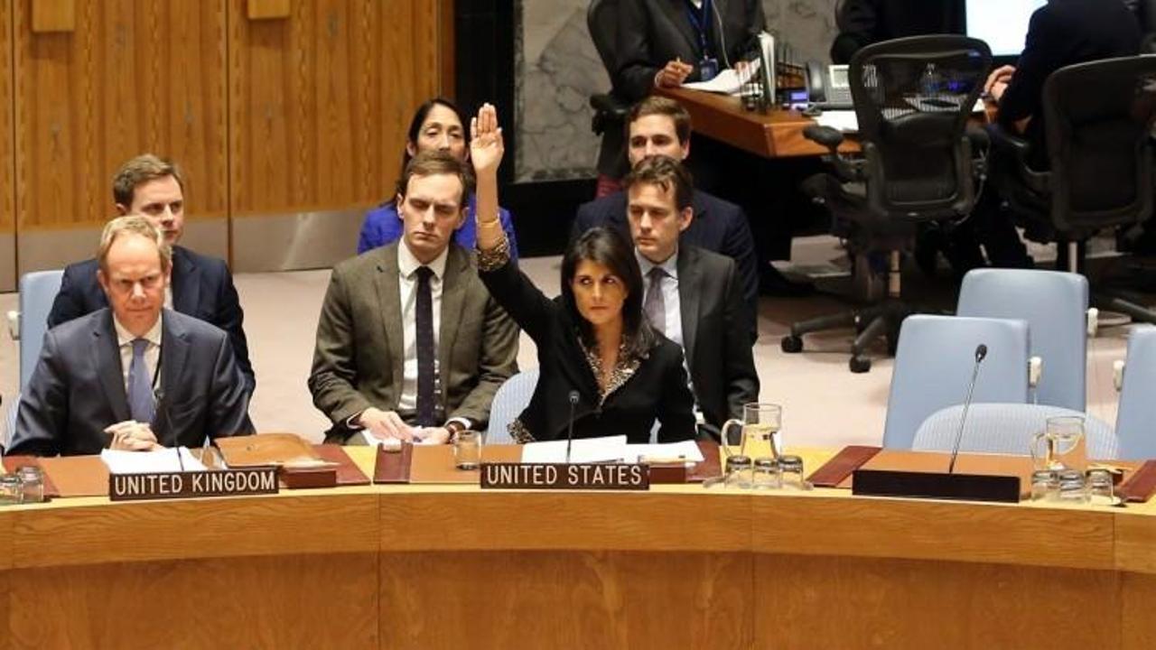 ABD'nin veto kararına Filistin'den ilk tepki